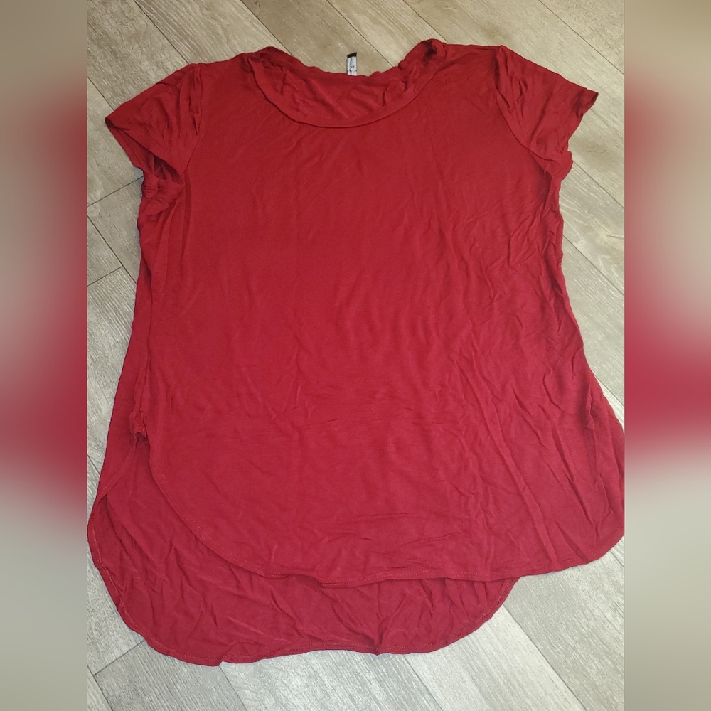 One Illusion Burgundy Top